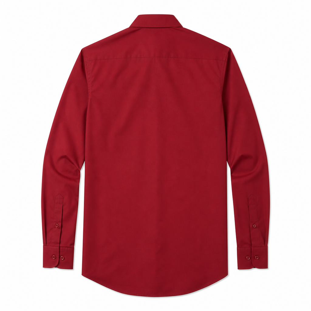 Special Offer - Men's Classic Red Long Sleeve Dress Shirt.